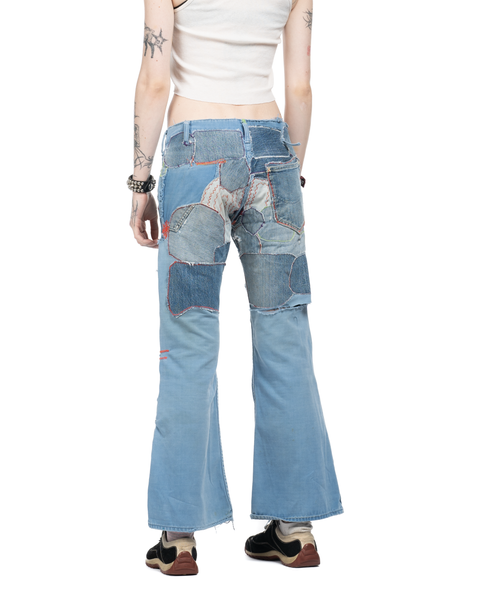 1970s Patched Levi's Flares