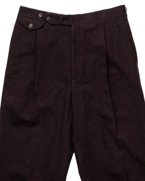 70's Pleated Wool Trousers - 30" x 30"