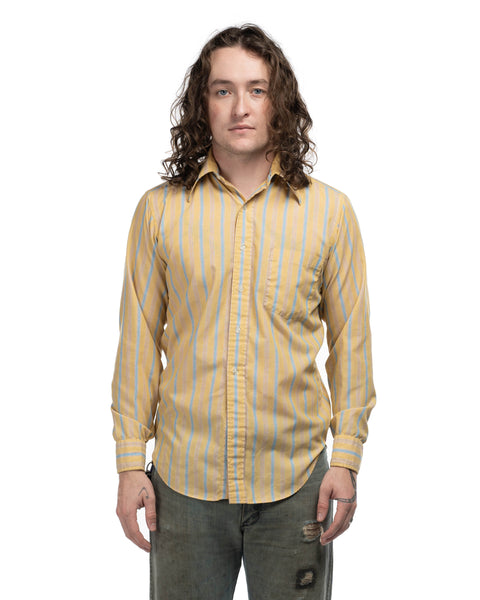 1960s Striped Button-Up Shirt