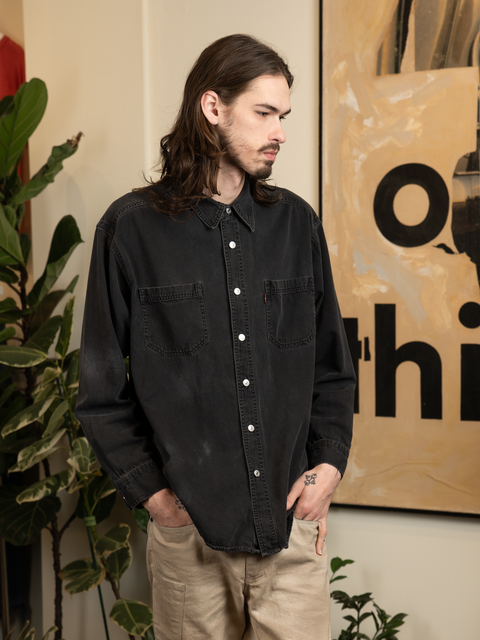 1990s Denim Levi's Button-Up Shirt