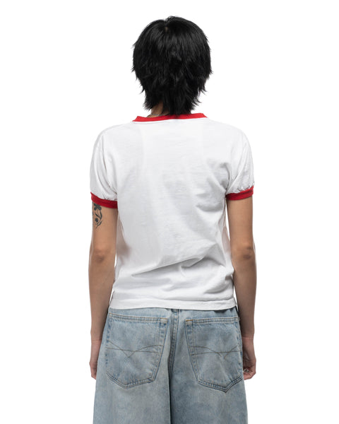 70's Martial Arts Champion Blue Bar Ringer Tee - Small