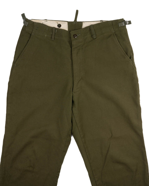 50's Wool Military Trousers - 36” x 27”