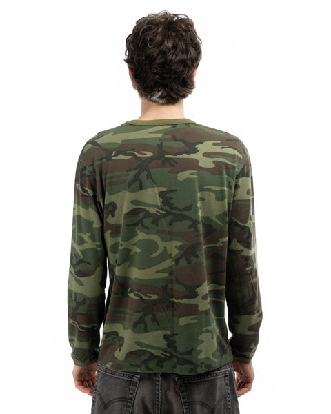 80's Camo Long Sleeve Tee - Medium