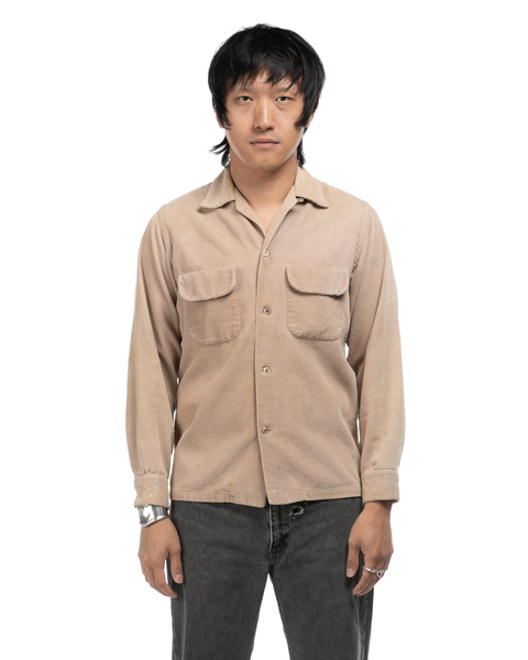 1950s Towncraft Corduroy Loop Collar Shirt