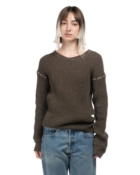 1950s Contrast-Stitch Sweater