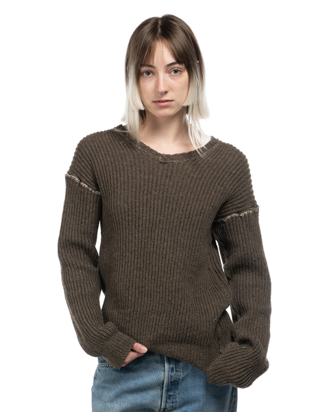 1950s Contrast-Stitch Sweater