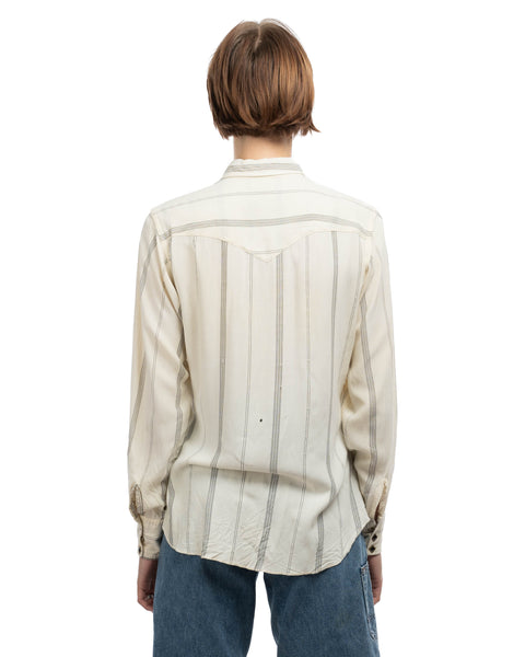50's Rayon Western Shirt - Medium