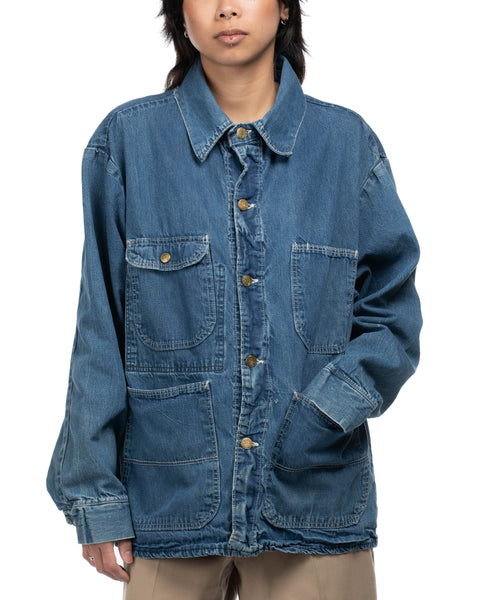 60's Denim Chore Coat - Medium