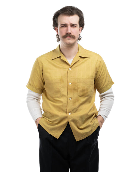 60's Thrashed Loop Collar Shirt - Medium