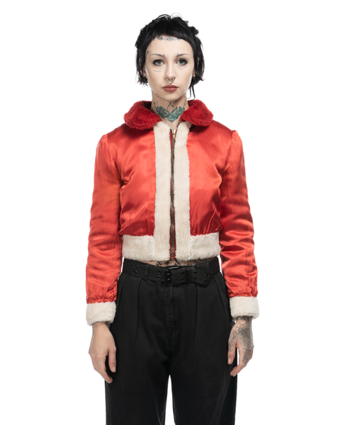 1950s Satin-Lined Reversible Fuzz Jacket