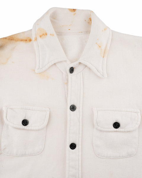 70's Sweatshirt Button-Up - XS