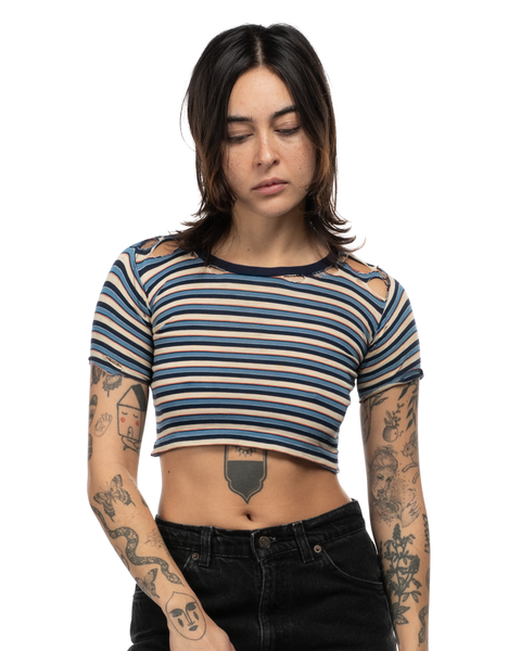 1940s Striped QT Tee