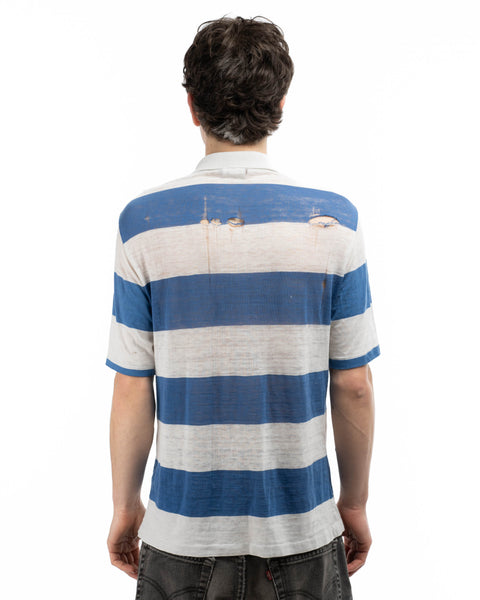 80's Paper Thin Yacht Club Polo - Medium