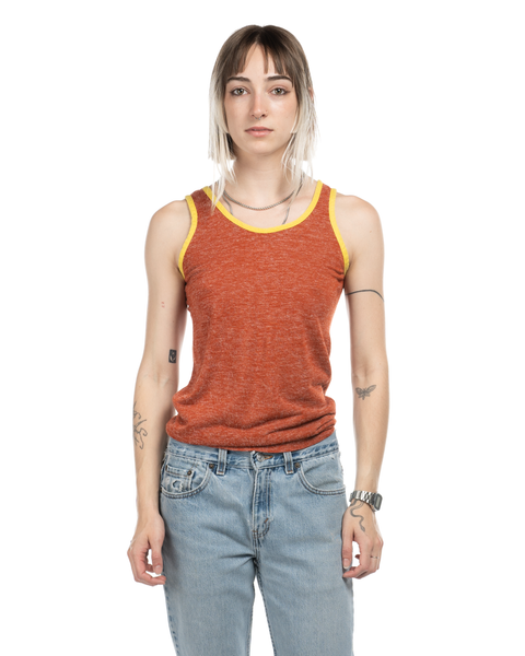 1970s Contrast Tape Tank