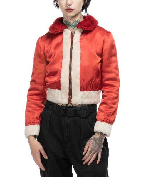 1950s Satin-Lined Reversible Fuzz Jacket