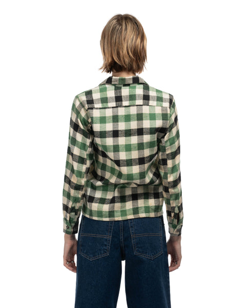 1960s Cotton Loop Collar Flannel