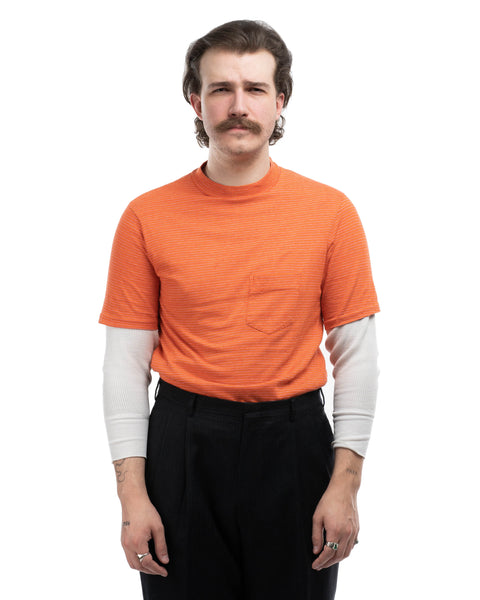 70's Striped Pocket Tee - Medium