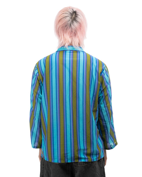 60’s Nylon Button-Up Shirt - Large