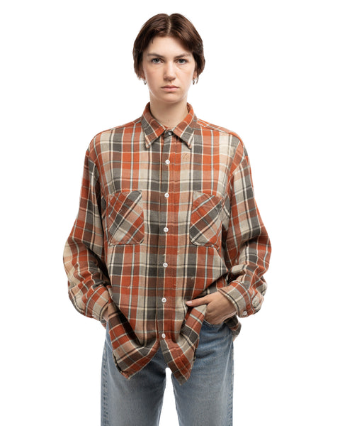 70's JC Penney Heavy Cotton Flannel - Large