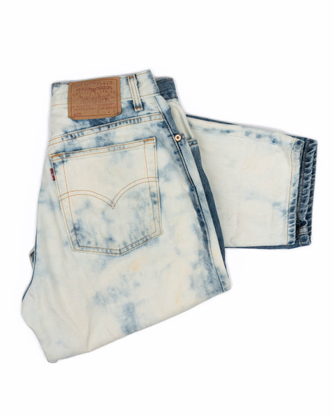 90’s Bleached Levi’s 550 Denim - 30” x 28.5”