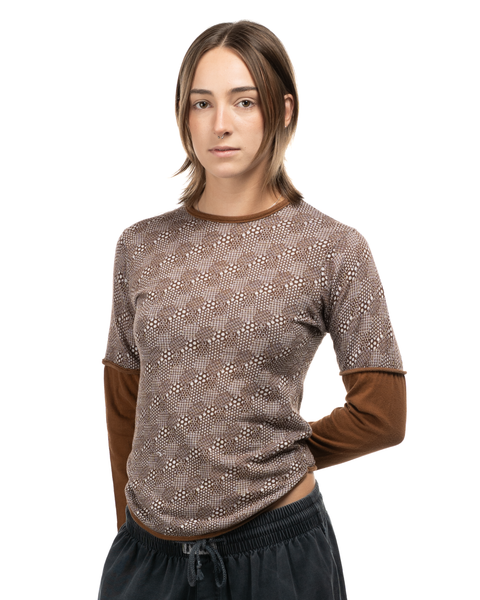 1970s Knit Double-Sleeve Tee