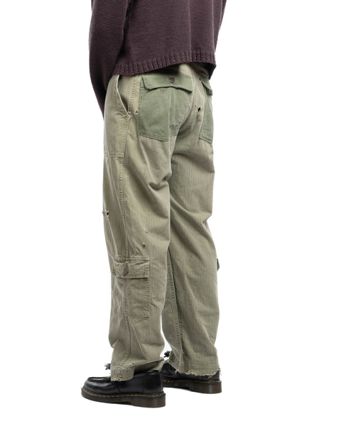 WW2 Repaired & Modified HBT Trousers - 30“ x 28“