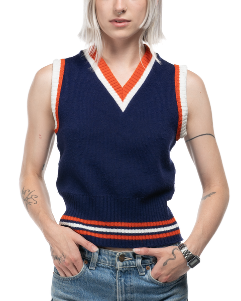 1970s Collegiate Sweater Vest