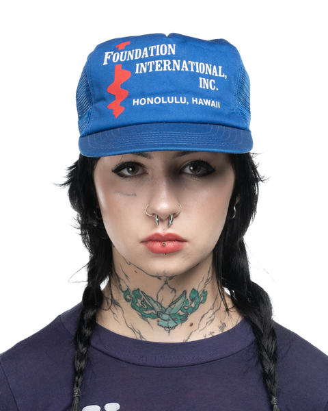 1980s Hawaiian Construction Trucker Hat