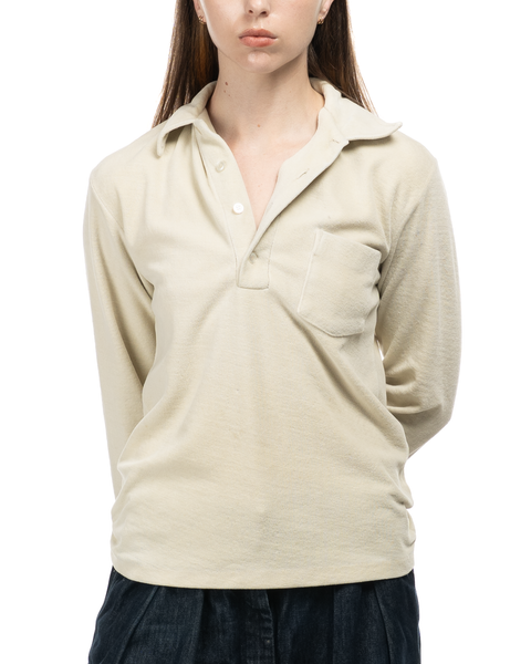 1970s Velvety Polo Shirt