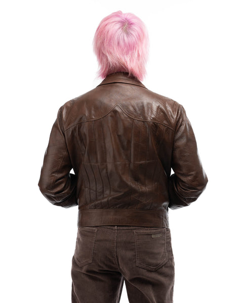 70's Suave Leather Jacket - Large