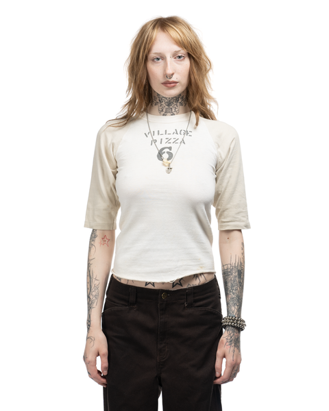 60s Village Pizza Tonal Jersey Tee - Small