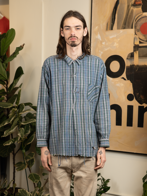 1990s Thrashed Pull-Over Shirt