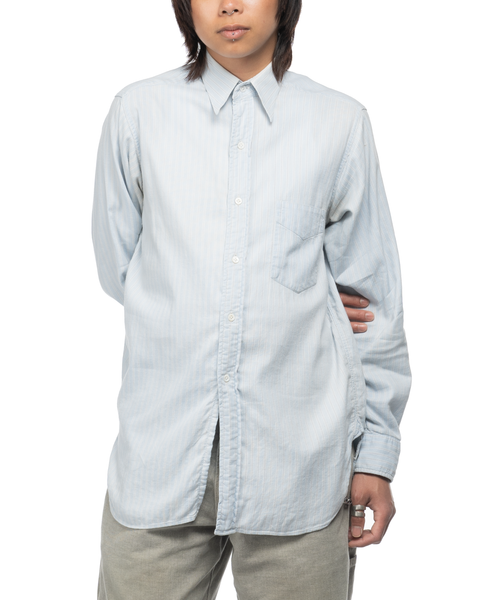 50's Striped Button-Up - Medium