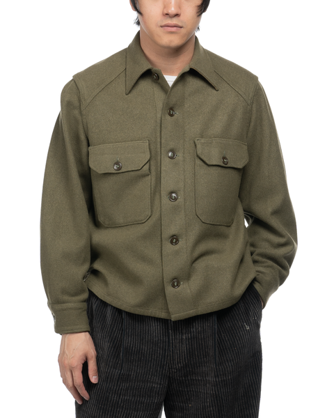 50's Wool Military Shirt - Small