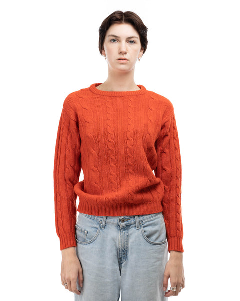 70’s Cable Knit Sweater - Medium