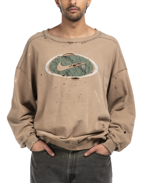 1990s Thrashed & Faded Nike Crewneck