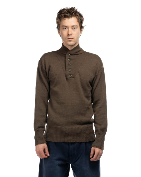 70's Mil-Spec Henley Sweater - XL