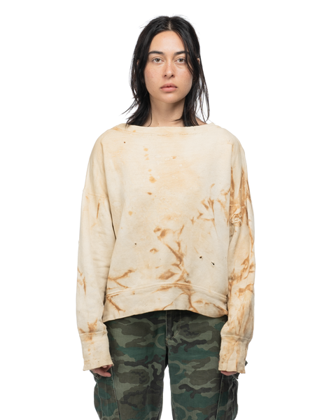 40's  Rust Dye Crewneck Sweatshirt - Medium