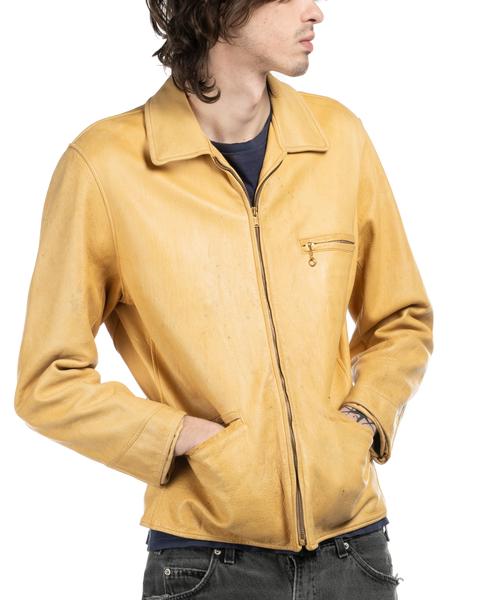 1950s Half Belt Buckskin Jacket