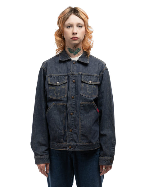 70's Big Smith Pleated Jacket - Large