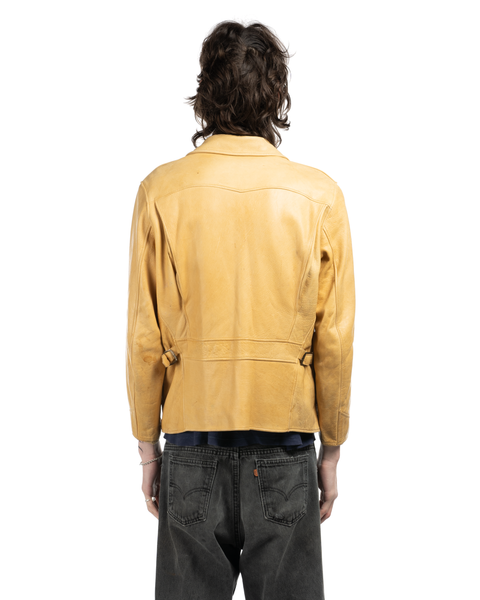 1950s Half Belt Buckskin Jacket