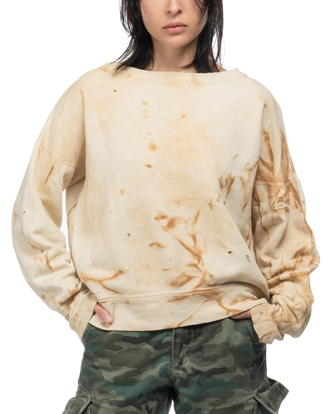 40's  Rust Dye Crewneck Sweatshirt - Medium