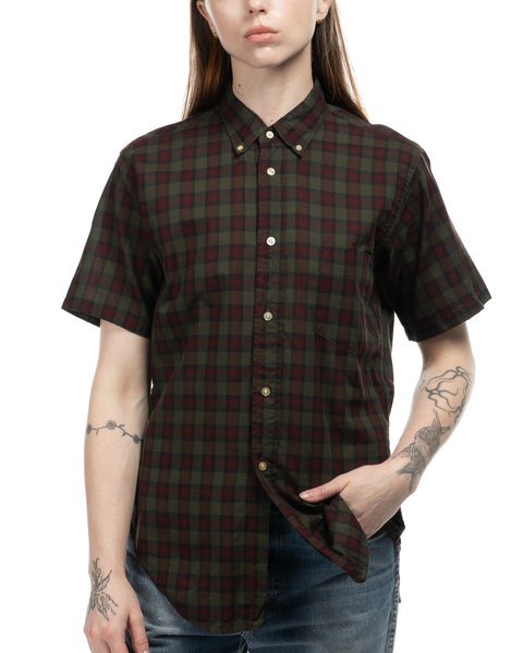 1960s Plaid Oxford Shirt