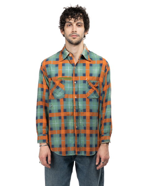 1970s Repaired Cotton Flannel