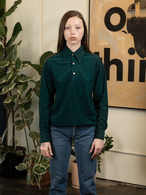 1960s Velvet Henley Top