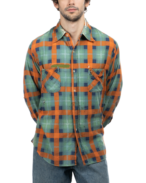 1970s Repaired Cotton Flannel