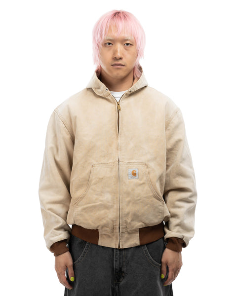 80's Thermal Lined Hooded Carhartt Jacket - Large