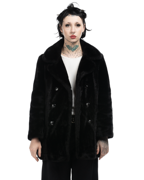 1970s White Stag Faux Fur Coat