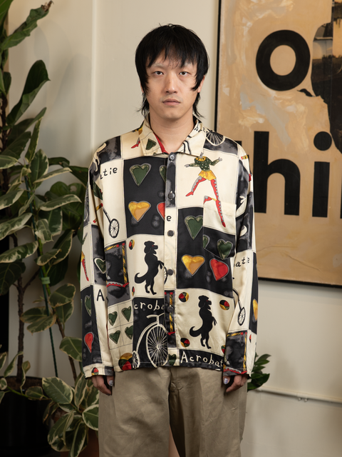 1980s Silk Circus Shirt