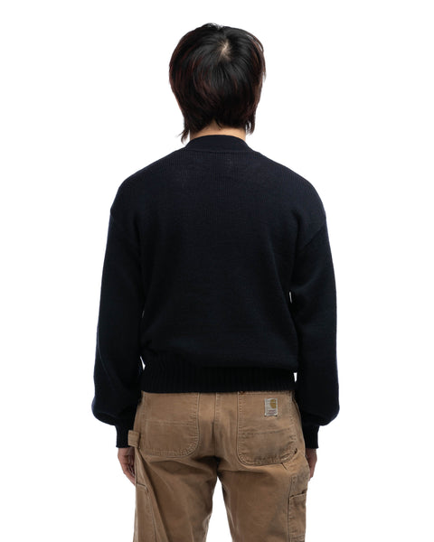 70’s USN Mock Neck Deck Sweater - Large